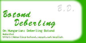 botond deberling business card